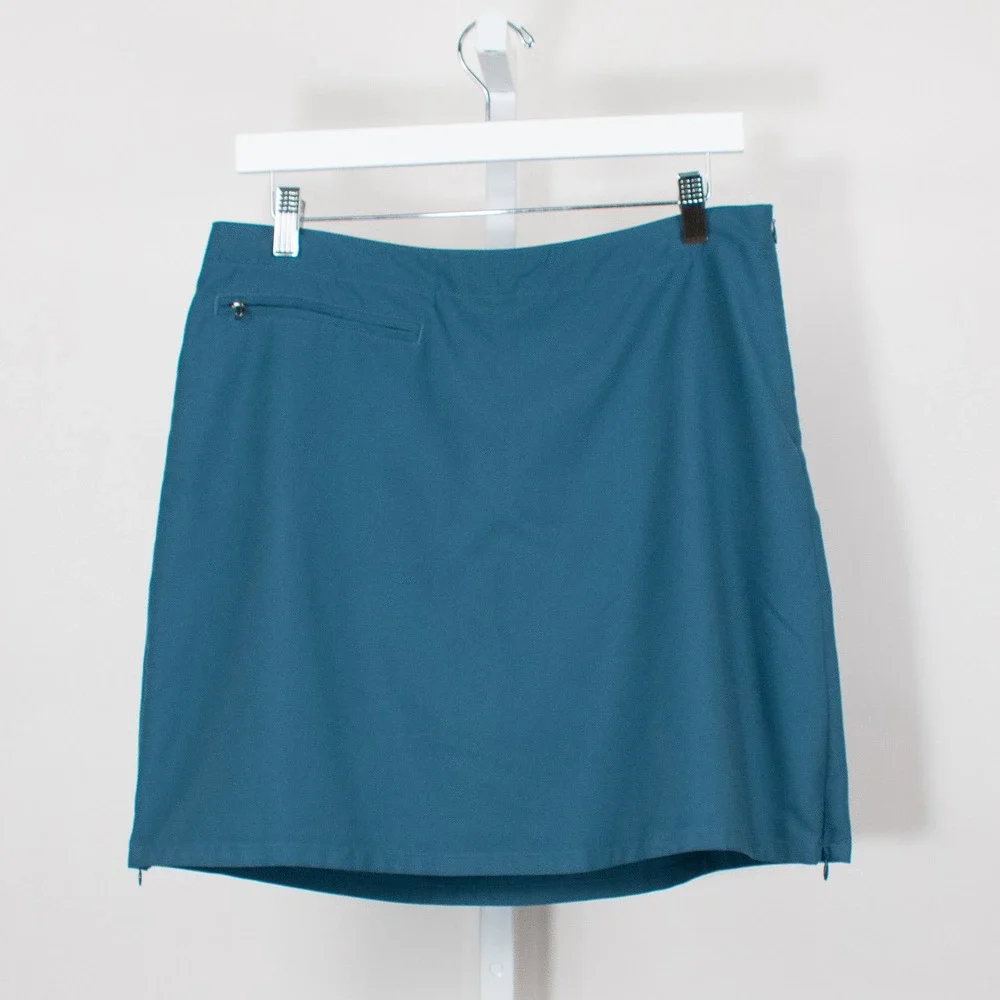 Patagonia‎ Teal Polyester Skort Women's Size 8 Athletic Golf Tennis Activewear